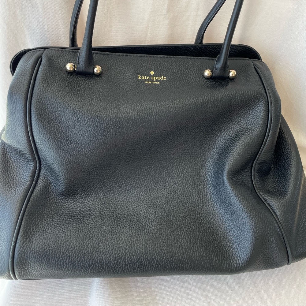 Large Kate Spade black leather purse.